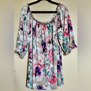 Half Sleeve Floral Blouse